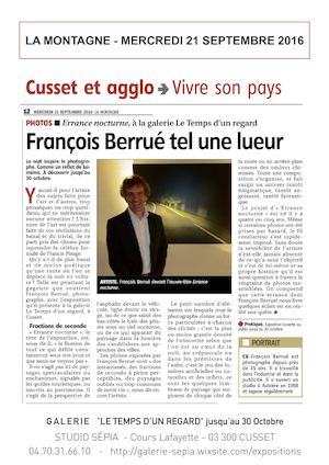 Article François Berrué La Montagne Cusset