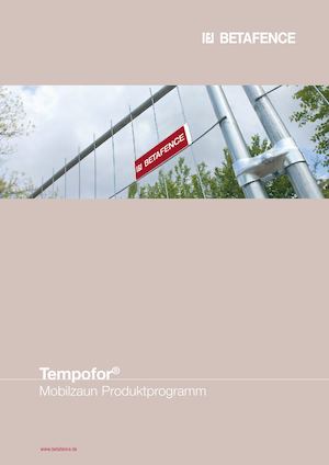 DE - Tempofor Mobilzaun Broschüre