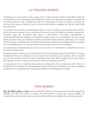 La Topologia De Redes 705 Nata Santiago