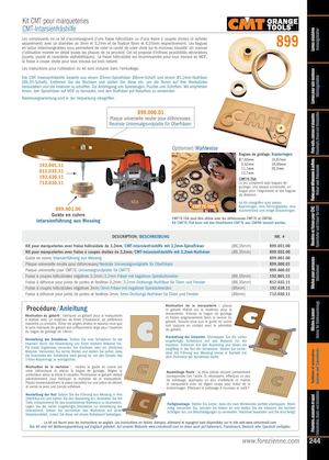 Kit CMT 899 Pour Marqueterie - Outillage Pour Travaux De Précision Sur Bois - Réf. 84678900