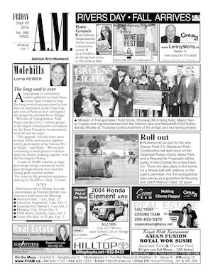 Friday AM - September 23, 2016