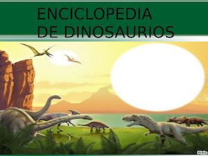 Enciclopedia de dinosaurios de 3ºB