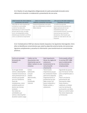 Guia Documentos Claudia