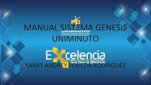 Manual Sistema Genesis Uniminuto