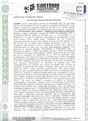 Doc. 52 Escritura Pública De Declaração Do Dr. Fabrício Dos Santos Gravata