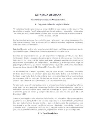 La Familia Conforme Al Corazon De Dios