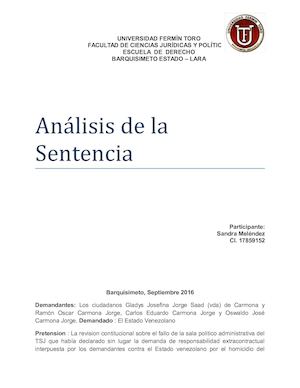 Sentencia Sandra Melendez