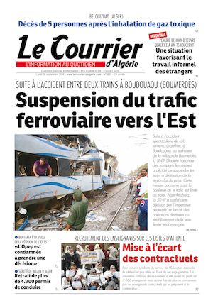 Le Courrier D'Algérie Du Lundi 26 Septembre 2016