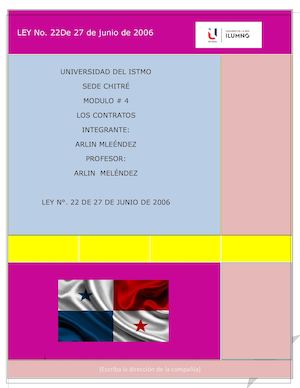 LEY 22 27 DE JUNIO 2006