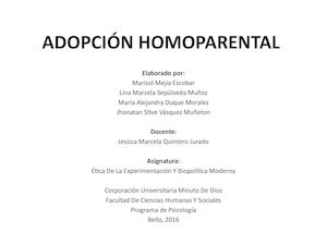 Adopción Homoparental
