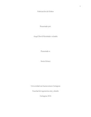 Fabricación De Globos