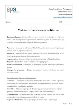 Textos Informativos Diversos