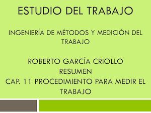 Procedimiento Para Medir El Trabajo