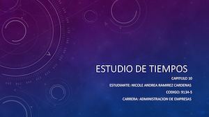 Estudio De Tiempos