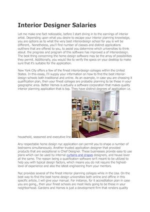 Calaméo - Interior Designer Salaries