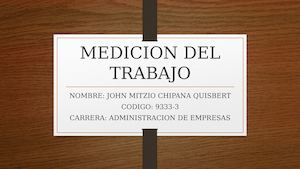 Medicion Del Trabajo Capitulo 10