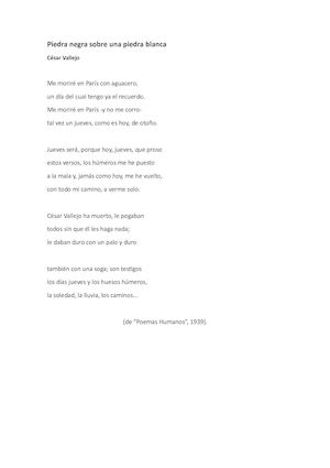 Piedra Negra sobre una piedra blanca