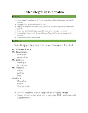 Taller Integral De Informatica 1