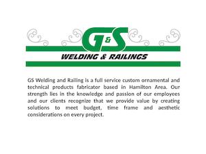 Welding & Railing Fabrication - Gs Welding And Railings