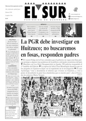 El Sur Miercoles 28092016