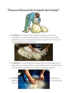 Proceso Artesanal De La Esquila De La Oveja