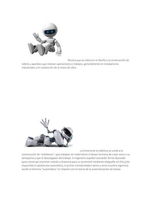 Técnica Que Se Utiliza En El Diseño Y La Construcción De Robots Y Aparatos Que Realizan Operaciones O Trabajos