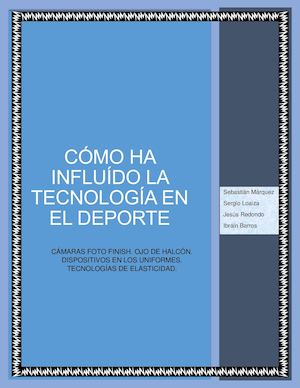 Cómo Ha Influído La Tecnología En El Deporte