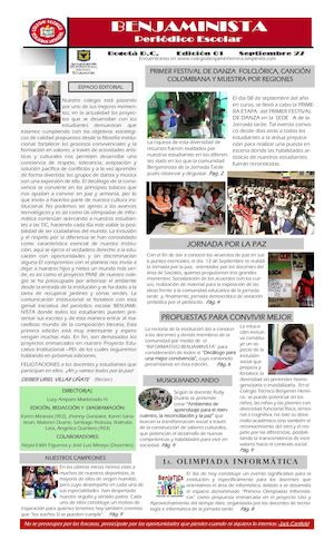 Primera Edición Periódico Benjaminista
