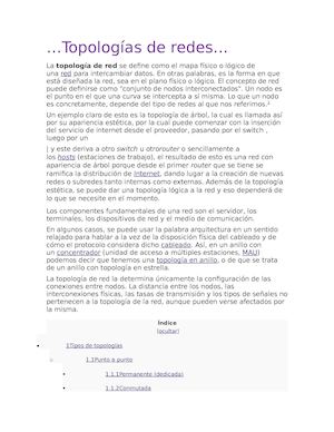 Topologías De Redes