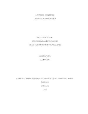 Escuela Fisiocratica