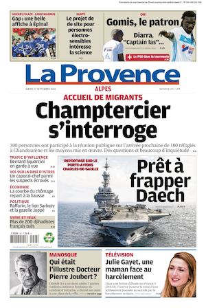 La Provence Edition Alpes Du 2016 09 27