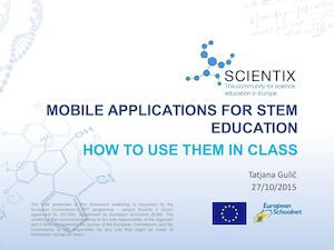 Tatjana Gulic persentation of Scientix