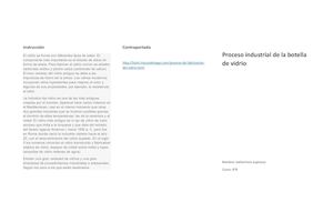 proceso productivo del industrial del vidrio