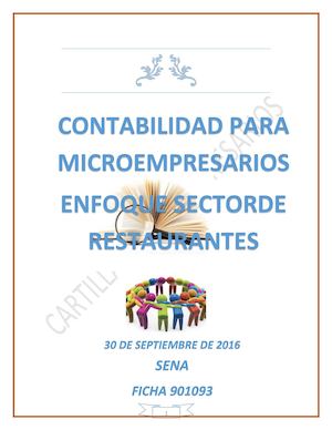 Cartilla Microempresarios Sector Restaurantes Docx