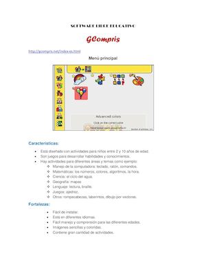 Software Libre Educativo Gcompris Para Calaméo