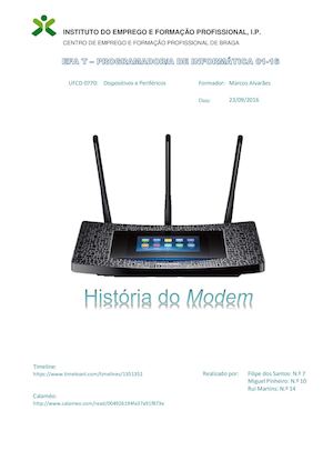 História do Modem