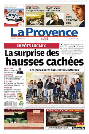 La Provence Edition Alpes Du 2016 09 24