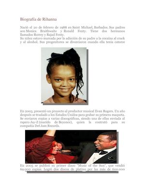 Biografía De Rihanna 2