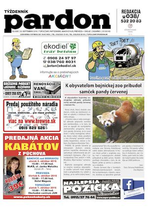 Pardon Topoľčany 39/2016