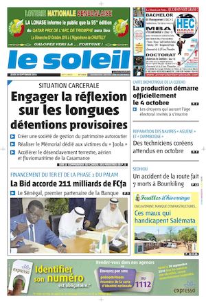 Edition Du 29 Septembre 2016