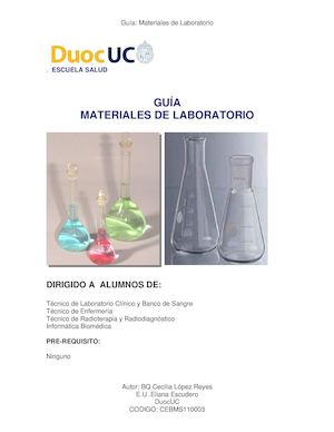 MATERIALES EN EL LABORATORIO