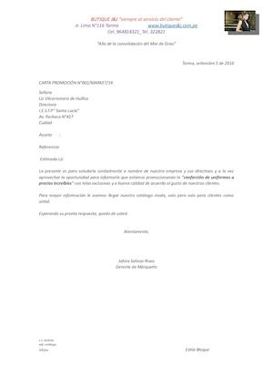 Estilos De Cartas Comerciales