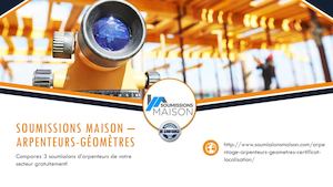 Comparateur des prix des arpenteurs-géomètres : arpentage, certificat de localisation