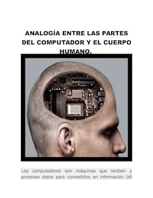 Analogía Entre Las Partes Del Computador Y El Cuerpo Humano