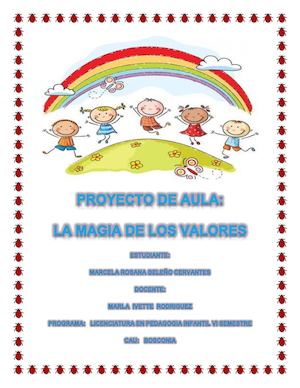 LA MAGIA DE LOS VALORES