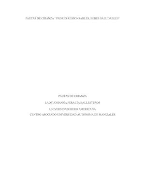 Pautas De Crianza