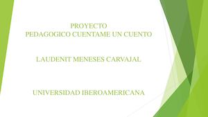 Proyecto Cuentame Un Cuento
