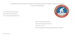 Lista De Cotejo Para Calificar Exposición