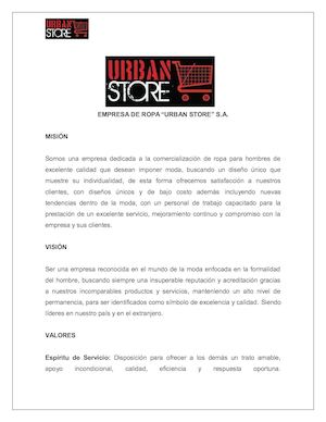 Estructura Organizacional Urban Store