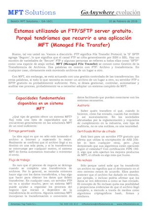 MFT Solutions Bulletins - GoAnywhere MFT